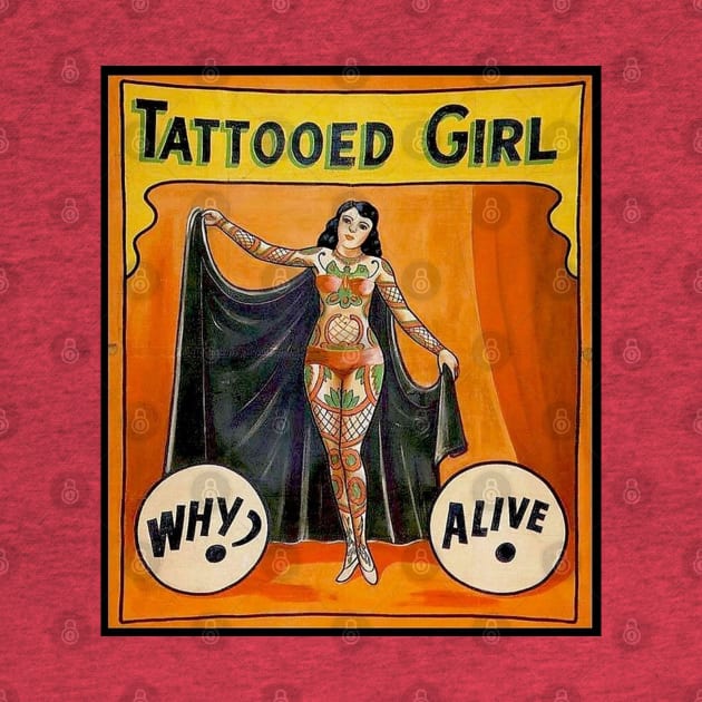 Tattooed girl by The Curious Cabinet